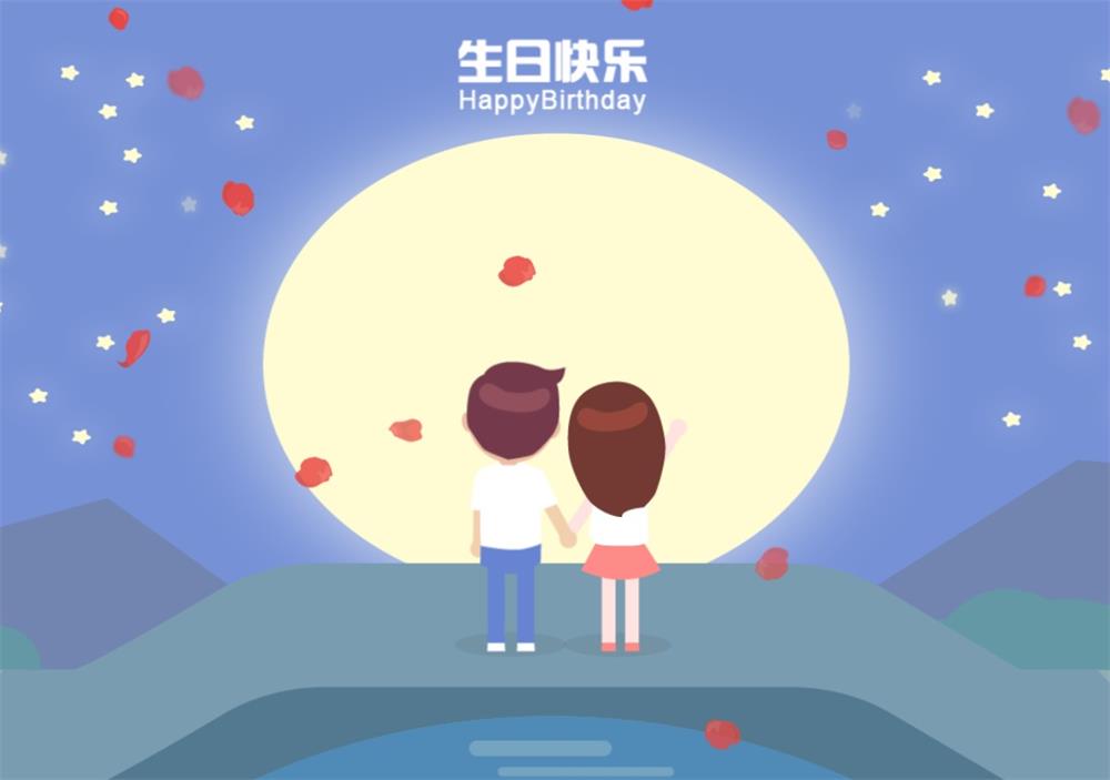 卡通人物表白/生日快乐网站html源码-QQ沐编程